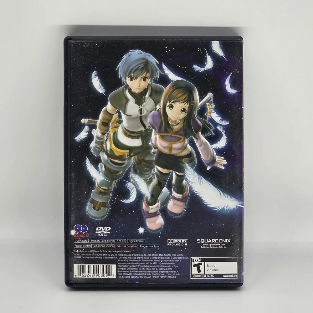 Star Ocean Till The End Of Time Sony PlayStation 2 PS2 Video Game 2 Disc Manual